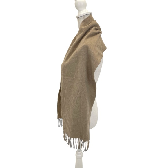 Amicale Cashmere for Neiman Marcus Cashmere Scarf OS Taupe/Tan - Picture 6 of 13